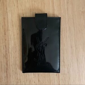 Yves Saint Laurent Black Patent Leather Card & Key Holder Quite Luxury Rare